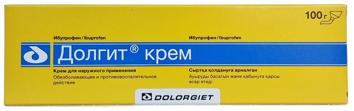 Долгит крем 100 гр ( ибупрофен )