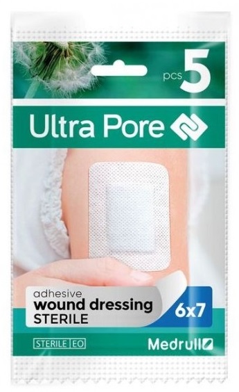 Пластырь Адгезивная Повязка 6*7см №5 MEDRULL ULTRA PORE
