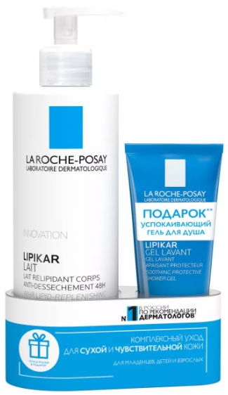 La Roche-Posay Lipikar Lait 400 мл + Lavant 100 мл