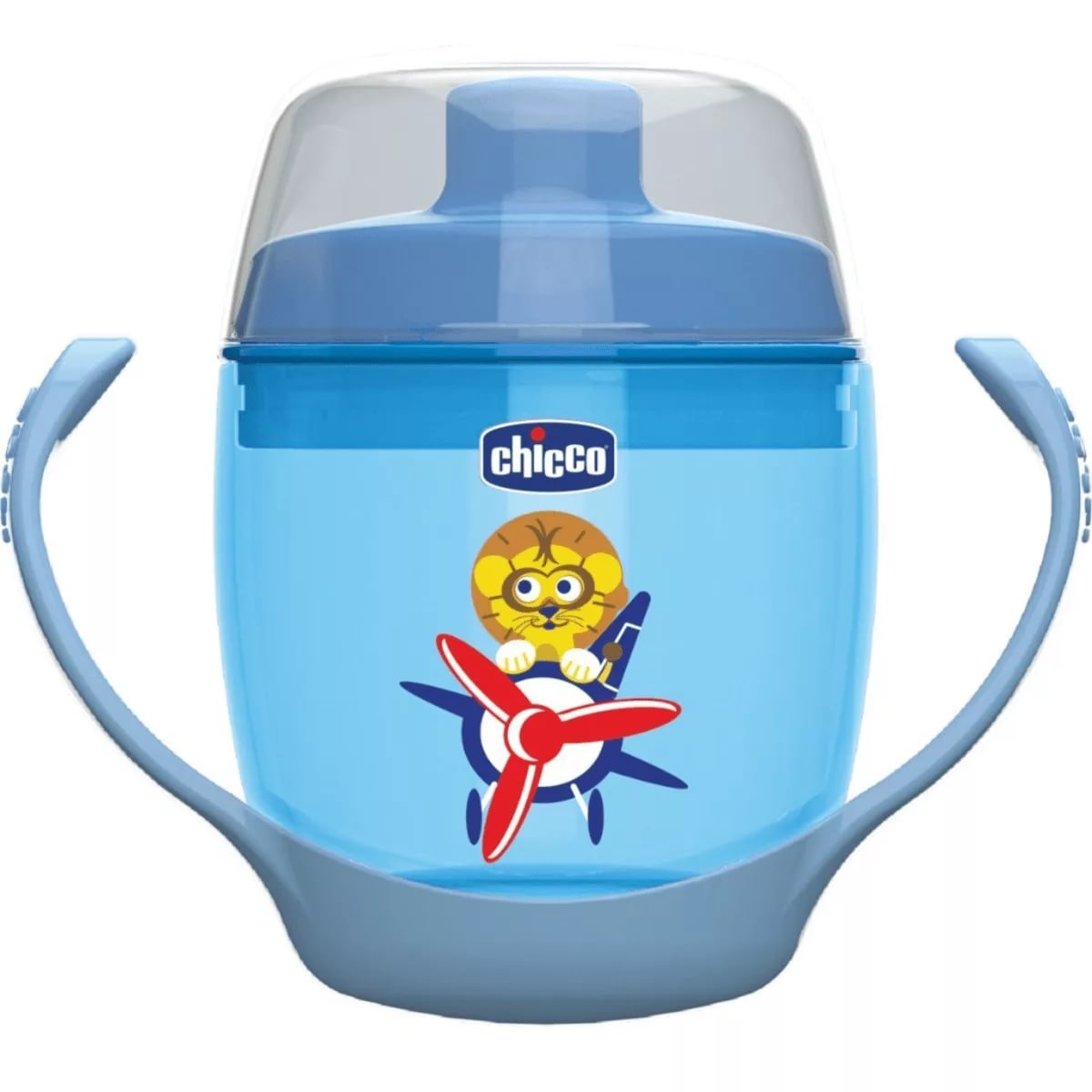 Поильник 12м+ CHICCO Meal Cup 180мл Непроливайка Blue