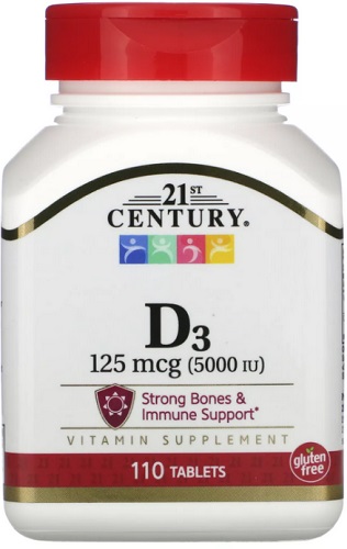 21 Century Витамин Д3 5000МЕ №110таб  & 