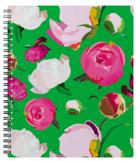 Тетрадь общая на спирали в клетку ErichKrause Peonies 60л арт.45966