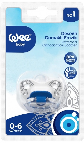 WeeBaby ортодонтическая пустышка с оберегом от сглаза №1