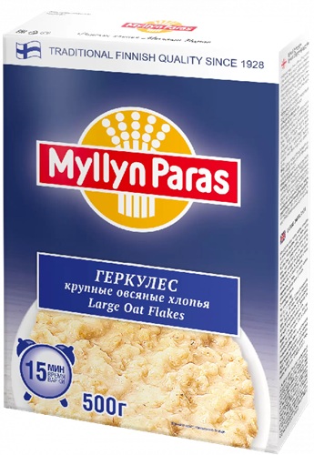 Myllyn Paras Хлопья крупные овсяные Геркулес 500г