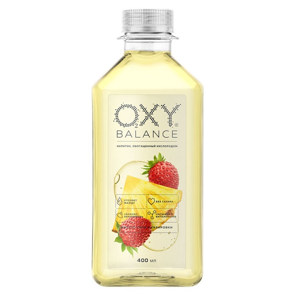 Oxy Balance Напиток Ананас-Земляника 400мл без сахара