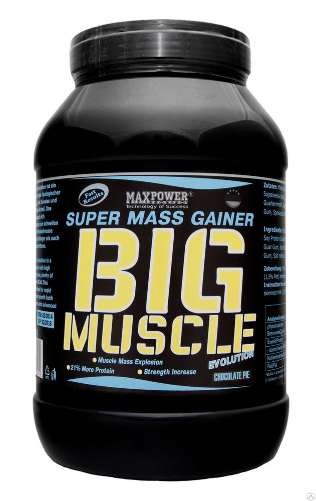 Maxpower Big Muscle Evolution гейнер банка 1000 г.ваниль.