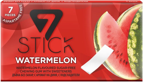 Жвачка STICK Watermelon Арбуз 14,5 гр 7 пластинок
