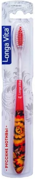 Зубная щетка Long Vita детская Русские мотивы 3+ арт.RS-888 / 0820