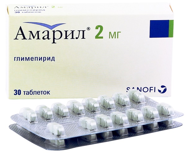 Амарил табл. 2 мг №30 ( глимепирид ) (Упаковка)