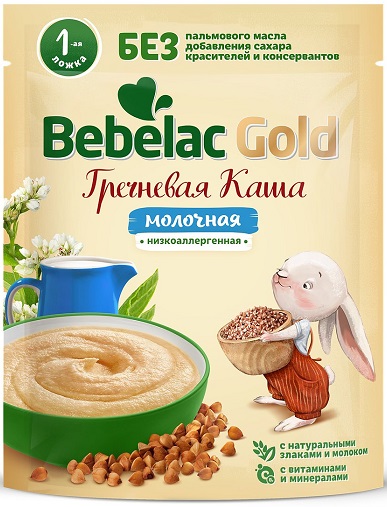 Бебелак Каша молочная Гречневая 200г