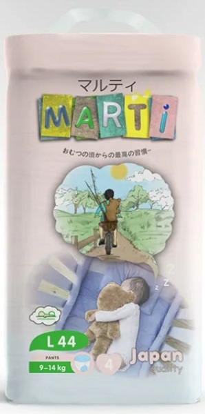 Подгузники трусики для детей MARTI L44 ( 9-14кг ) 44шт