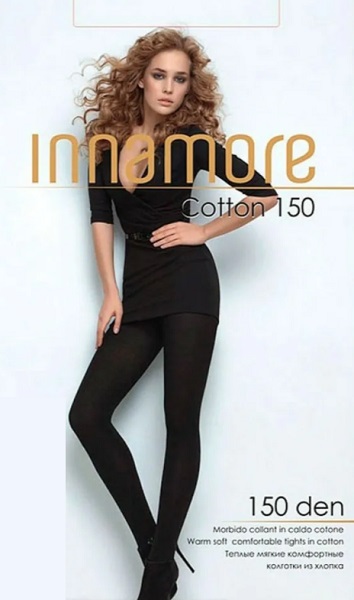 INCANTO коглготки Innamore Cotton 150 Den Nero 4