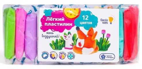 Набор для лепки Лёгкий пластилин 12 цветов ТА1710 Genio Kids