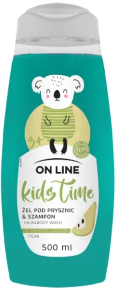 Шампунь и гель для душа ON LINE Kids Time Груша 500 мл