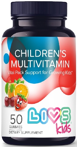 LIVS Childrens Multivitamin №50 мармеладные пастилки ( апельсин, лимон, клубника )