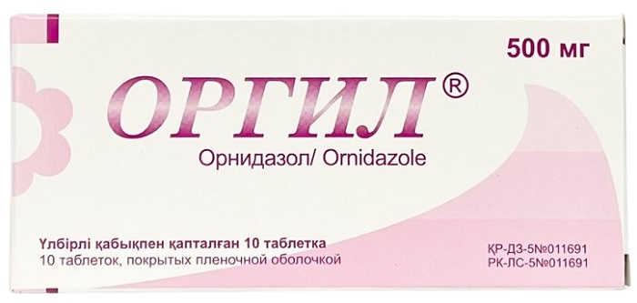 Оргил табл. 500 мг №10 ( орнидазол )