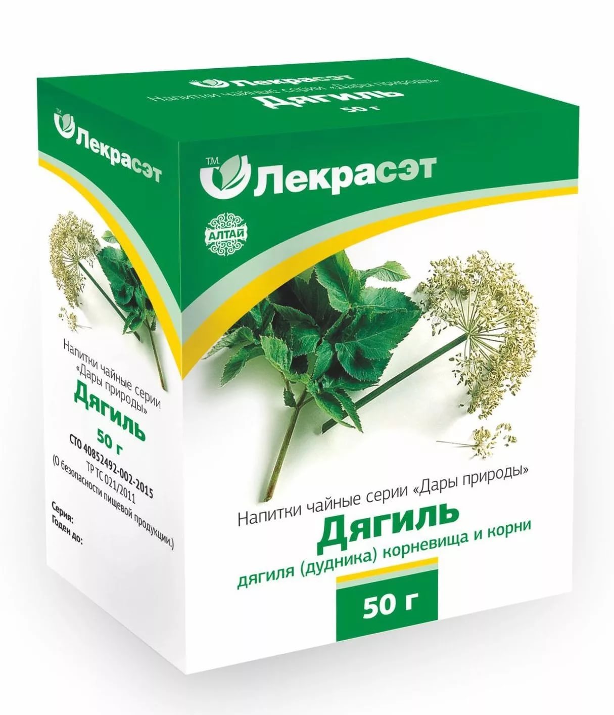 Лекрасэт Дягиль (дудник) корни 50г