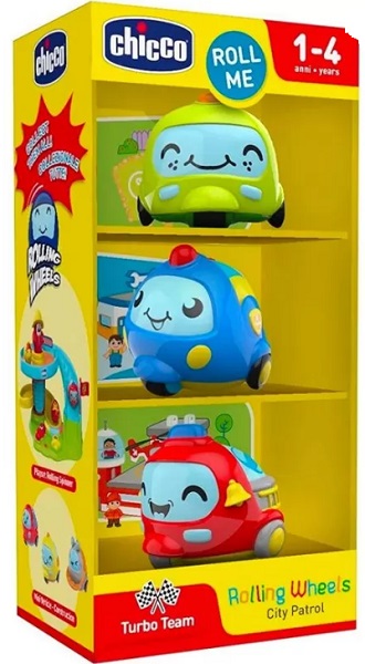 Игрушка CHICCO Набор машинок Дорожный патруль 3шт 12м+