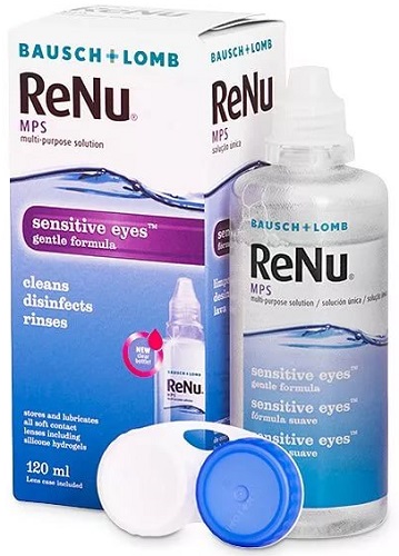 Раствор для линз Renu MPS Sensitive eyes 120 мл Реню #@