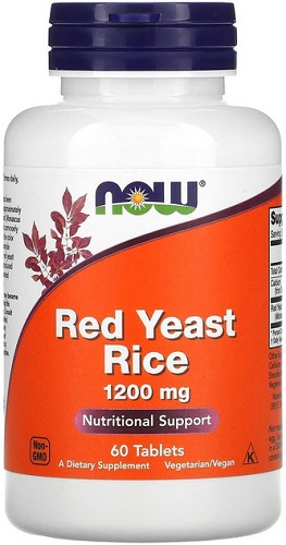 Now Foods Red Yeast Rice 1200мг №60вег.капс.  &