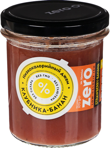 Zero Джем Клубника-Банан 270г низкокалорийный без сахара
