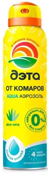 Аэрозоль ДЭТА Aqua от Комаров 150 мл 