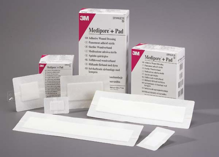 Пластырь Адгезивная повязка 6см*10см MEDIPORE+PAD (3564E) Медипор 3M