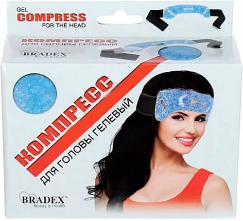 Повязка компресс для головы гелевый BRADEX KZ0250 