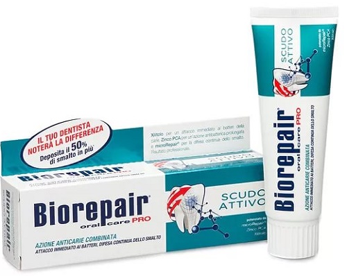 Зубная паста BIOREPAIR Advanced 75 мл Scudo Attivo Anti-Carie Активная Защита Б/Н