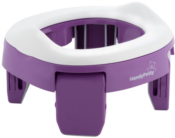 Горшок ROXY KIDS Handy Potty Дорожный горшок и насадка на унитаз 2в1 12м+ Фиолетовый