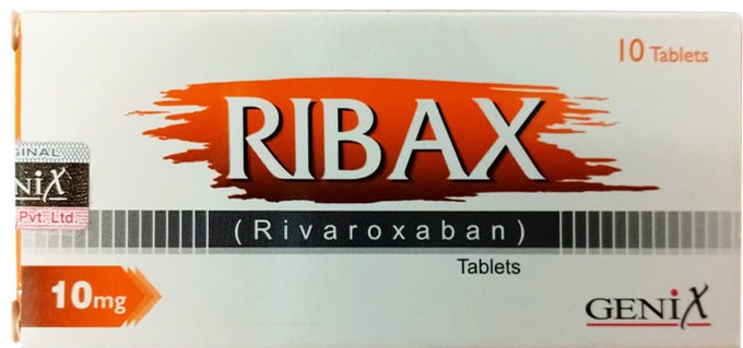 Рибакс табл 10 мг №10 ( ривароксабан ) Ribax