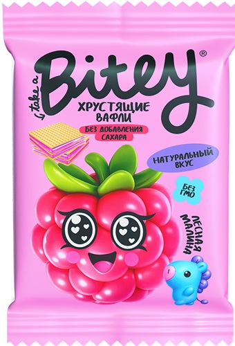 Bitey Вафли без сахара Лесная малина 35г