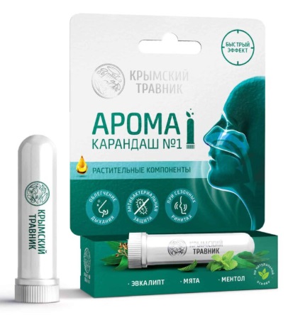 Крымский Травник арома-карандаш Эвкалипт Мята Ментол