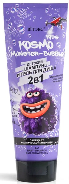 Витэкс Детский шампунь и гель для душа Manster-Bubble 250мл