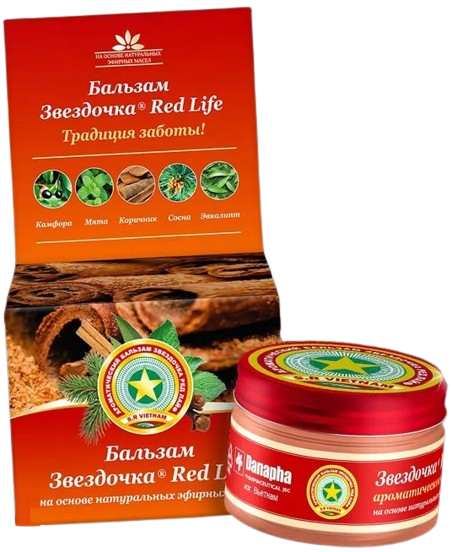Звездочка Бальзам Red Life 16г ст.бан.  &