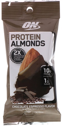 ON Protein Almonds Миндаль в глазури 43г Шоколадный эспрессо