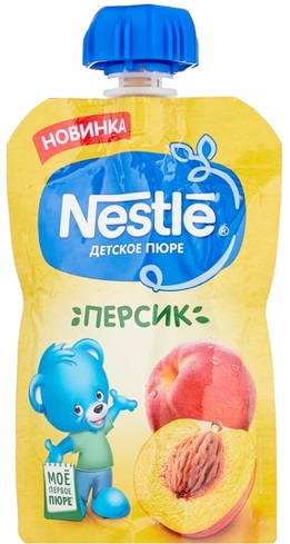 Nestle Пюре Персик 90г с 4 мес.пауч Нестле