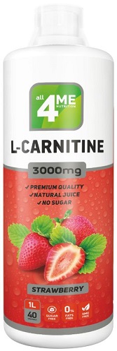 Л-Карнитин L-Carnitine concentrate 3000 1000мл Клубникка 4me Nutrition  &