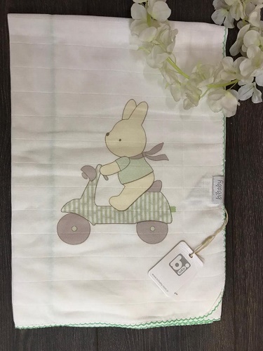 Одеяло детское Муслиновое BİBABY Driving 85*85см 1шт арт.64336