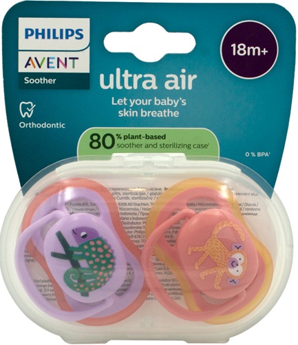 Соска-Пустышка Ultra soft AVENT 18+м (2шт) SCF349/47