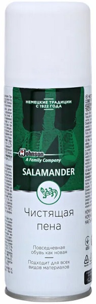 SALAMANDER пена шампунь для чистки кожи 200 мл