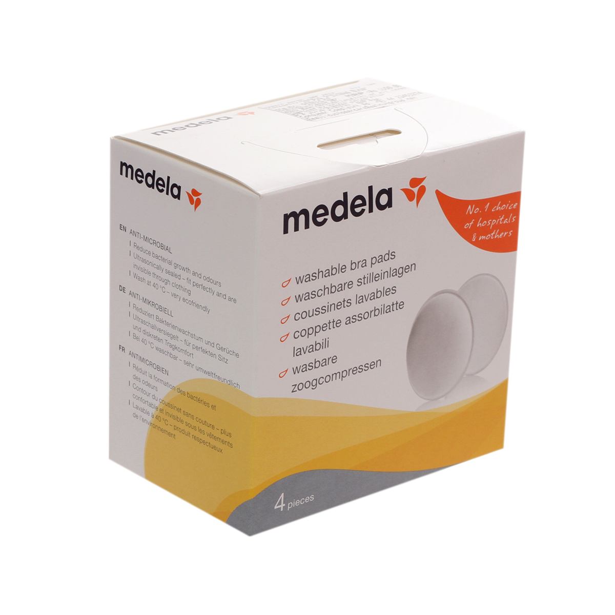 Прокладки для груди MEDELA 4шт Многоразовые