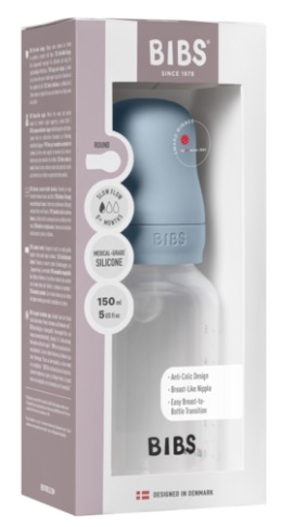 Бутылочка для кормления Bibs Baby Blue 150мл силиконовая соска арт.50161231