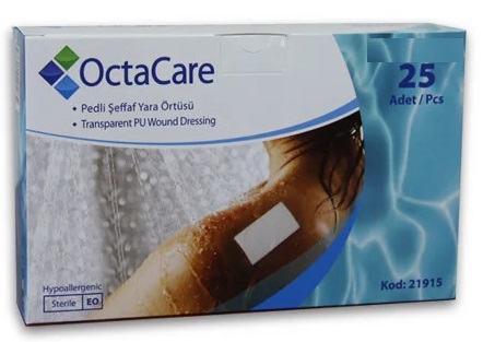 Пластырь Адгезивная повязка OCTACARE 9*10 см нетканная основа эластичная стерильная