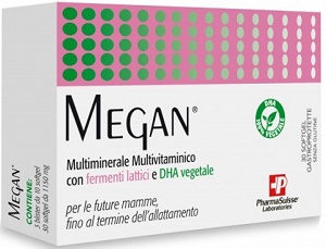 Меган капсулы №30 (Докозагексаеновая кислота 250 мг, Д3 600ХБ, фолиевая к-та 400 мкг...)@ (Упаковка)