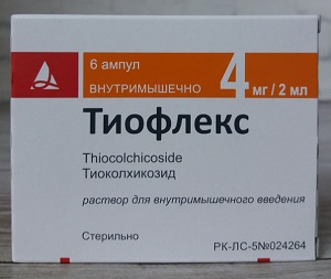 Тиофлекс ампулы 4 мг 2 мл №6 (тиоколхикозид) (Упаковка)