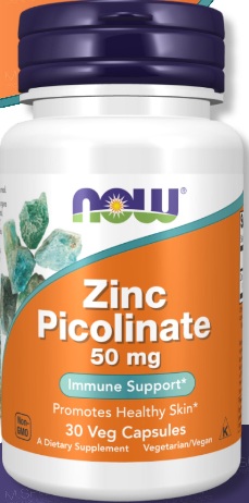 Now foods Цинк пиколинат 50мг №30капс.  &
