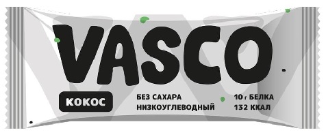 Vasco Батончик протеиновый Кокос 40г низкоуглеводный без сахара