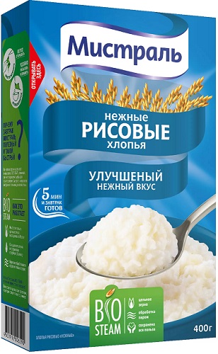 Мистраль Хлопья Рисовые нежные 400г