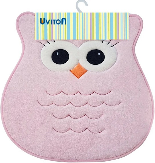 Коврик для ванной UVITON OWL розовый арт.0205/03